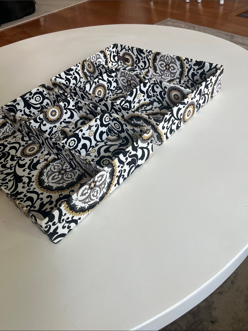 Paisley Desk Organizers, Set of 2 - Picture 2 of 2